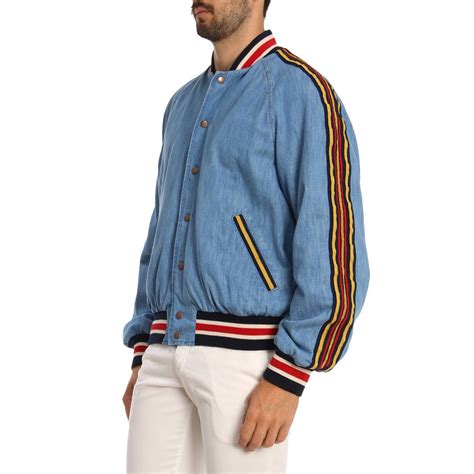 gucci mens denim shirt|dark gucci jackets for men.